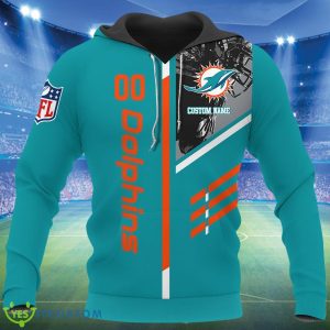 NFL Teams Miami Dolphins Custom Name And Number Best Gift For Men 3 NFL Teams Miami Dolphins Custom Name And Number Best Gift For Men Product Photo 2