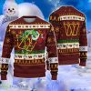 NFL Washington Commanders Logo Hand Grinch Ugly Christmas 3D Sweater - NFL Washington Commanders Logo Hand Grinch Ugly Christmas 3D Sweater