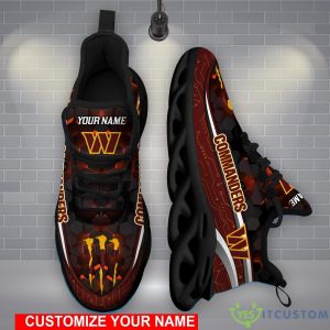 NFL Washington Commanders Running Sneakers Custom Name Max Soul Shoes Best Gift For Sport Fans Product Photo 2
