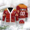 NHL Calgary Flames Custom Number And Name Ugly Christmas Sweater For Fans Product Photo 1
