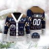 NHL Edmonton Oilers Custom Number And Name Ugly Christmas Sweater For Fans Product Photo 1