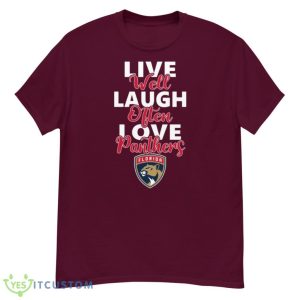 NHL Hockey Florida Panthers Live Well Laugh Often Love Shirt Product Photo 3