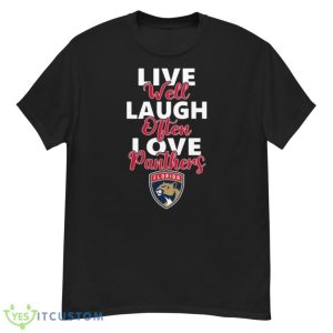 NHL Hockey Florida Panthers Live Well Laugh Often Love Shirt Product Photo 1