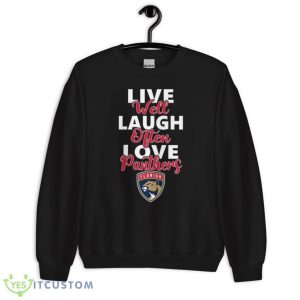 NHL Hockey Florida Panthers Live Well Laugh Often Love Shirt Product Photo 7