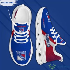NHL New York Rangers Custom Name White Max Soul Shoes Product Photo 2