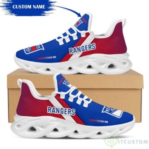 NHL New York Rangers Custom Name White Max Soul Shoes Product Photo 3