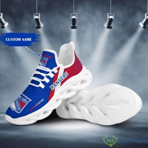 NHL New York Rangers Custom Name White Max Soul Shoes Product Photo 1