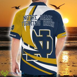 Notre Dame Fighting Irish Beach 3D Hawaiian Shirt Best For Fans Beach Gift For Men And Women - Notre Dame Fighting Irish Classic Button Up Shirt_5