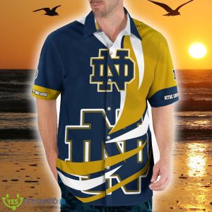 Notre Dame Fighting Irish Beach 3D Hawaiian Shirt Best For Fans Beach Gift For Men And Women - Notre Dame Fighting Irish Classic Button Up Shirt_6