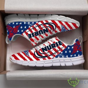 Nurse American Flag Casual Running Sneakers 4 Nurse American Flag Casual Running Sneakers Product Photo 2