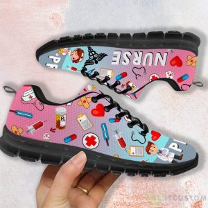 Nurse Pattern Casual Running Sneakers 3 Nurse Pattern Casual Running Sneakers Product Photo 2