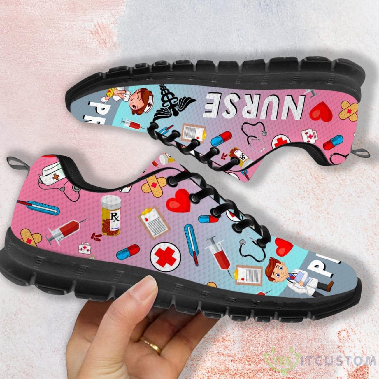 Nurse Pattern Casual Running Sneakers 6 Nurse Pattern Casual Running Sneakers Product Photo 2