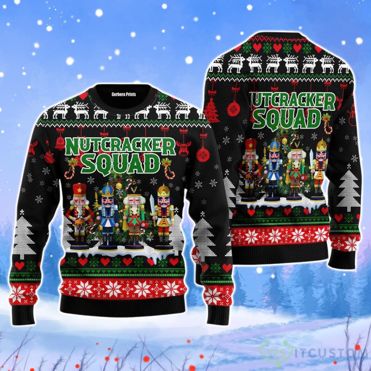 Nutcracker Squad Christmas Unisex Ugly Sweater YesItCustom