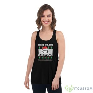 Oh Schitt It’s Christmas David Rose Christmas Shirt - Women's Flowy Racerback Tank