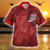 Ohio State Buckeyes American Flag Bulk 3D Hawaiian Shirt Best For Fans Beach Gift For Men And Women - Ohio State Buckeyes American Flag Retro Printed Button Shirt_1