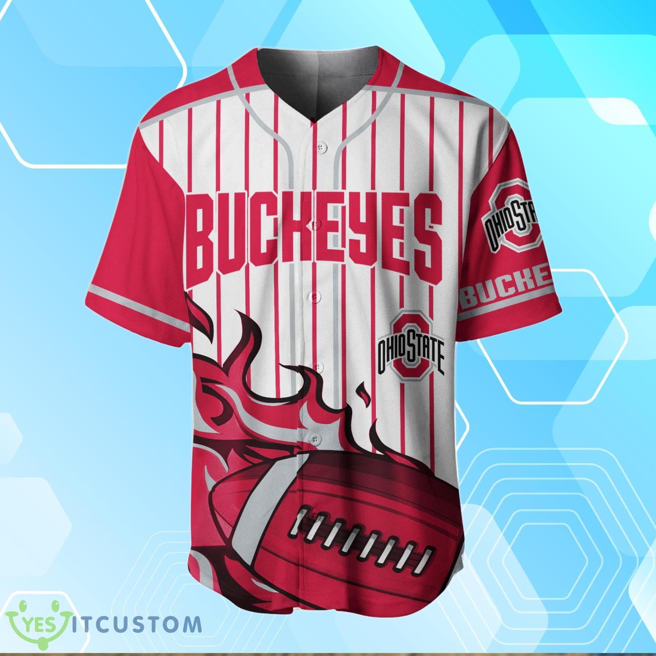 Ohio State Buckeyes BaseBall Jersey Custom Number And Name 6 Ohio State Buckeyes BaseBall Jersey Custom Number And Name Product Photo 2