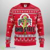 Ohio State Buckeyes Funny Grinch Christmas Ugly Sweater Product Photo 1