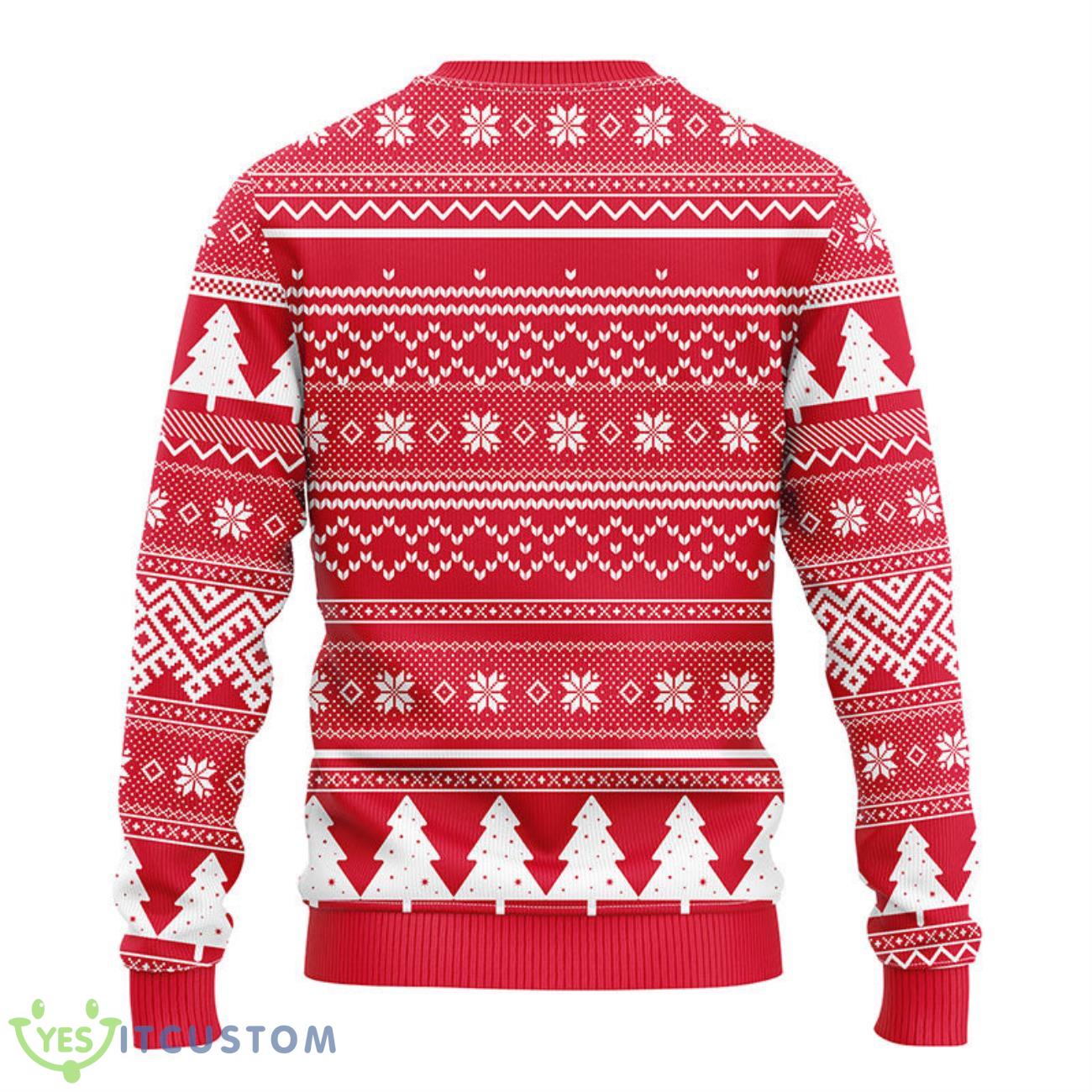 Ohio State Buckeyes Tree Ball Christmas Ugly Sweater 6 Ohio State Buckeyes Tree Ball Christmas Ugly Sweater Product Photo 2