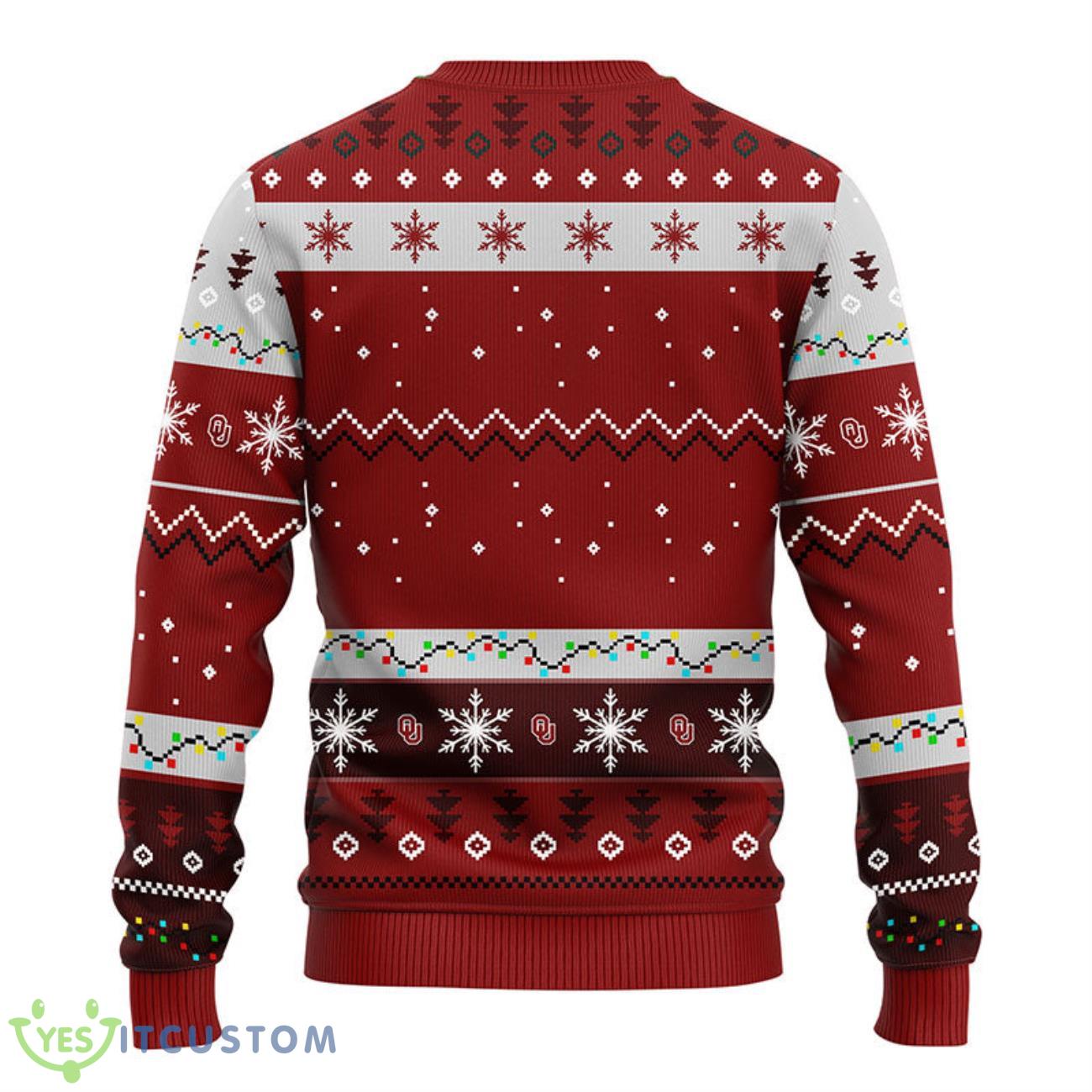 Oklahoma Sooners Dabbing Santa Claus Christmas Ugly Sweater 6 Oklahoma Sooners Dabbing Santa Claus Christmas Ugly Sweater Product Photo 2