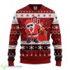 Oklahoma Sooners Dabbing Santa Claus Christmas Ugly Sweater Product Photo 1