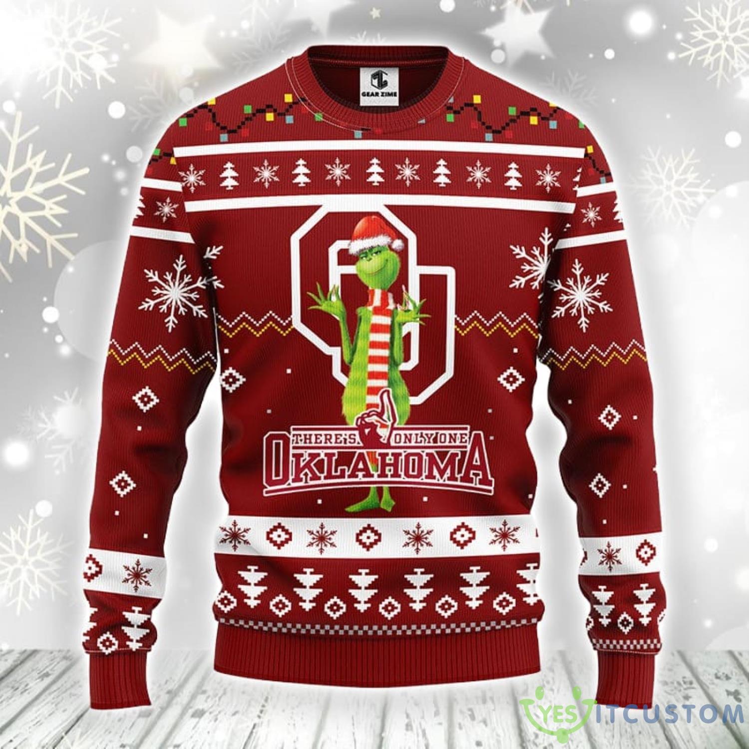 Oklahoma Sooners Funny Grinch Christmas Ugly Sweater Best Christmas Gift For Sport Fans 3 Oklahoma Sooners Funny Grinch Christmas Ugly Sweater Best Christmas Gift For Sport Fans Product Photo 1