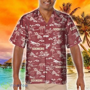 Oklahoma Sooners New 3D Hawaiian Shirt Best For Fans Beach Gift For Men And Women 4 Oklahoma Sooners New 3D Hawaiian Shirt Best For Fans Beach Gift For Men And Women - Oklahoma Sooners Tropical AOP Pocket Hawaiian Shirt_1