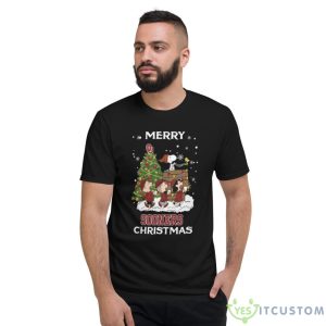 Oklahoma Sooners Snoopy Family Christmas Shirt Holiday Gift - Short Sleeve T-Shirt
