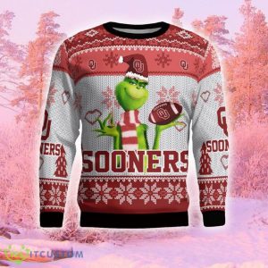 Oklahoma Sooners The Grinch Funny Ugly Christmas Sweater Gift For Men And Women Gift Holidays - Oklahoma Sooners The Grinch Christmas AOP Ugly Sweater_2