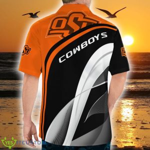 Oklahoma State Cowboys Unique 3D Hawaiian Shirt Best For Fans Beach Gift For Men And Women - Oklahoma State Cowboys Primary Logo 3D Print Button Shirt_5