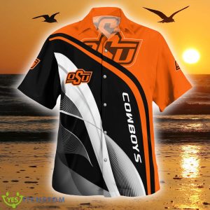 Oklahoma State Cowboys Unique 3D Hawaiian Shirt Best For Fans Beach Gift For Men And Women - Oklahoma State Cowboys Primary Logo 3D Print Button Shirt_1