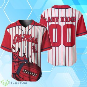 Ole Miss Rebels BaseBall Jersey Custom Number And Name Product Photo 1