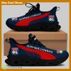 Olympique Lyonnais Ligue 1 Logo Chunky Sneakers Versatile Max Soul Shoes For Fans - Olympique Lyonnais Chunky Sneakers White Black Max Soul Shoes For Men And Women Photo 1
