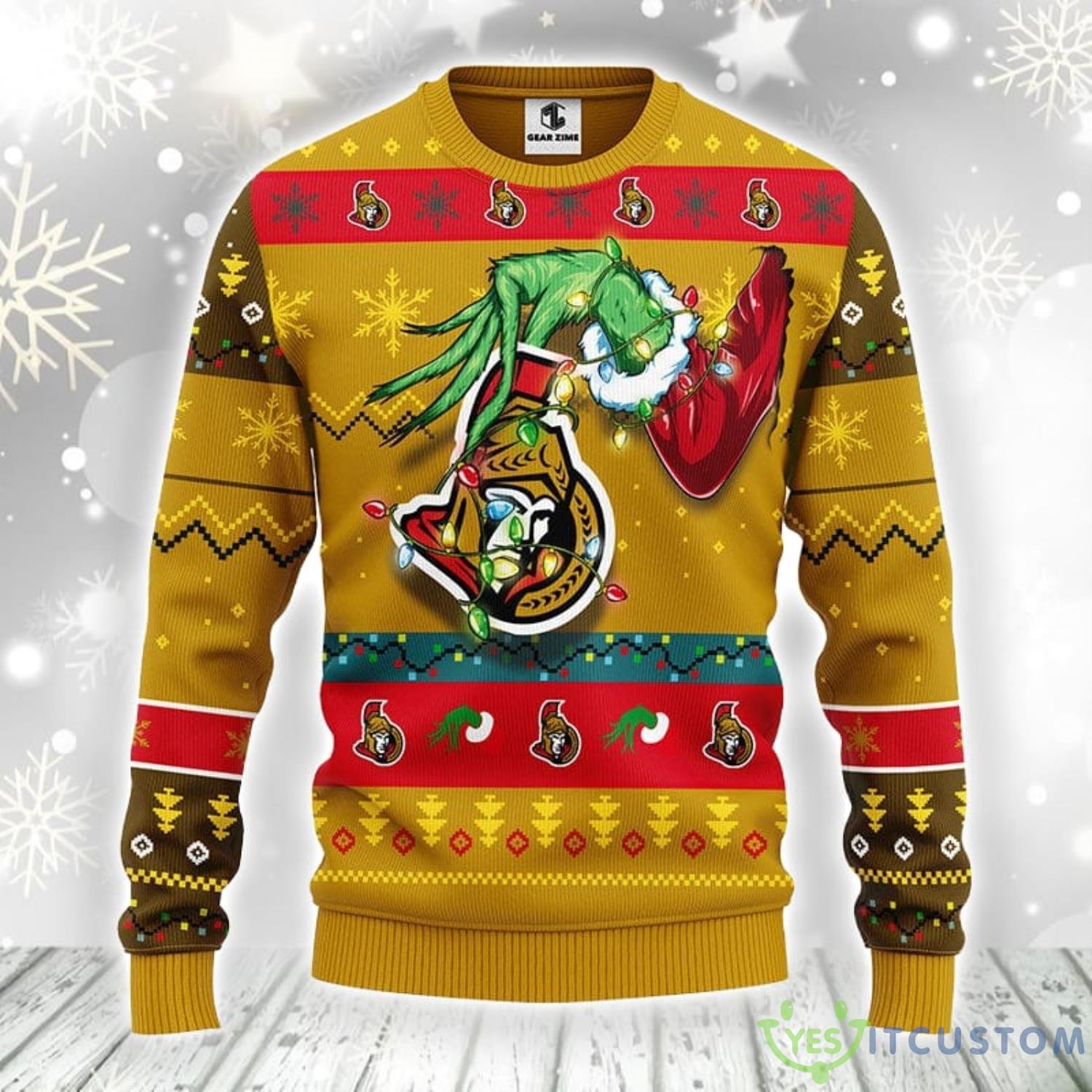 Ottawa Senators Grinch Christmas Ugly Sweater Best Christmas Gift For Sport Fans 3 Ottawa Senators Grinch Christmas Ugly Sweater Best Christmas Gift For Sport Fans Product Photo 1