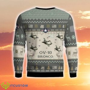 OV-10 Bronco OV10 Aircraft Ugly Sweater Christmas All Over Printed For Men And Women - OV-10 Bronco OV10_Aircraft Ugly Sweater_3