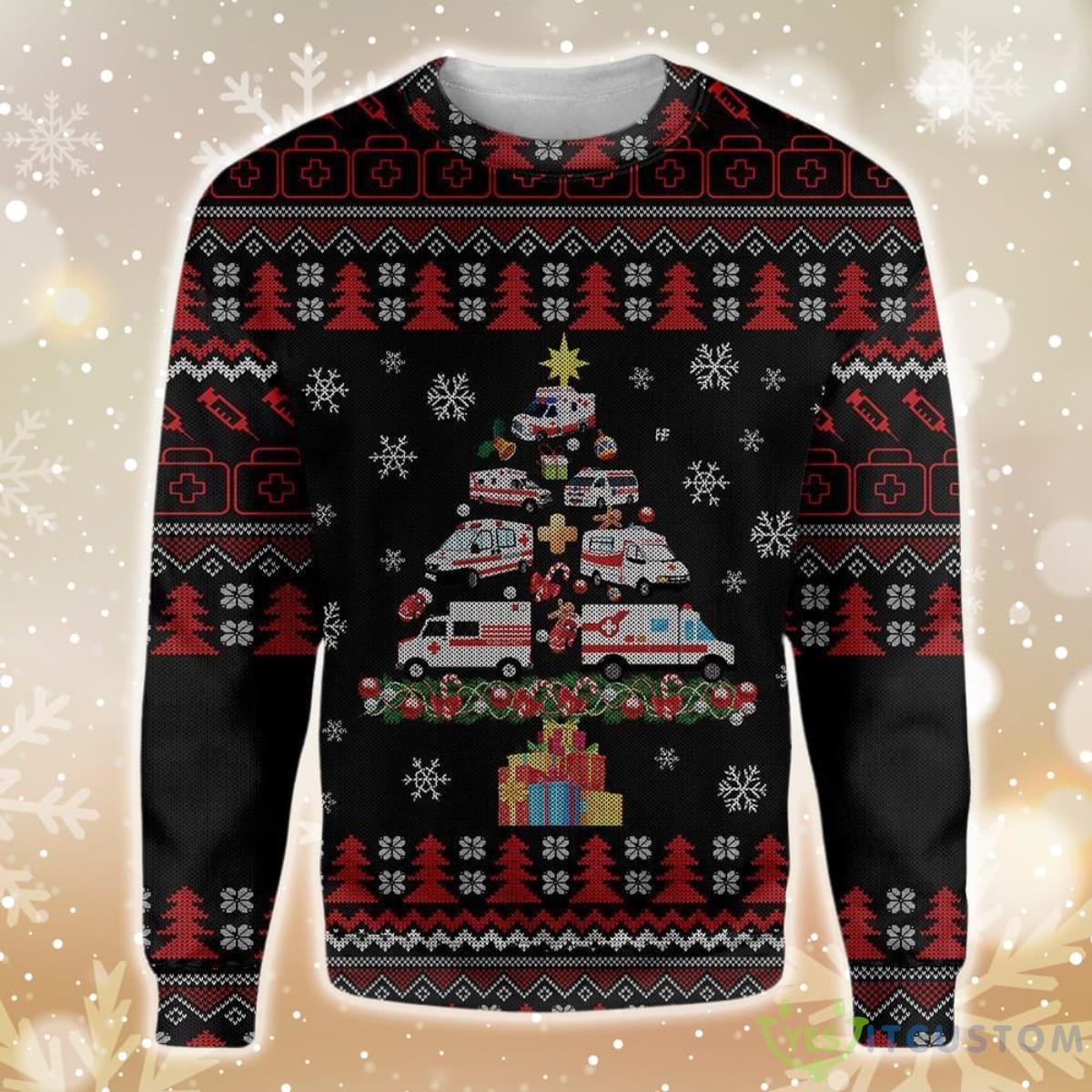 Paramedic Ambulance Ugly Christmas Sweater 5 Paramedic Ambulance Ugly Christmas Sweater - Paramedic Ambulance 3d Sweatshirt Christmas EZ15 1210 All Over Print Sweatshirt_1