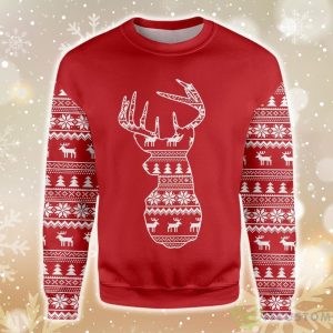 Pattern Reindeer Ugly Christmas Sweater - Ugly Christmas Pattern Reindeer EZ20 0910 All Over Print Sweatshirt_1