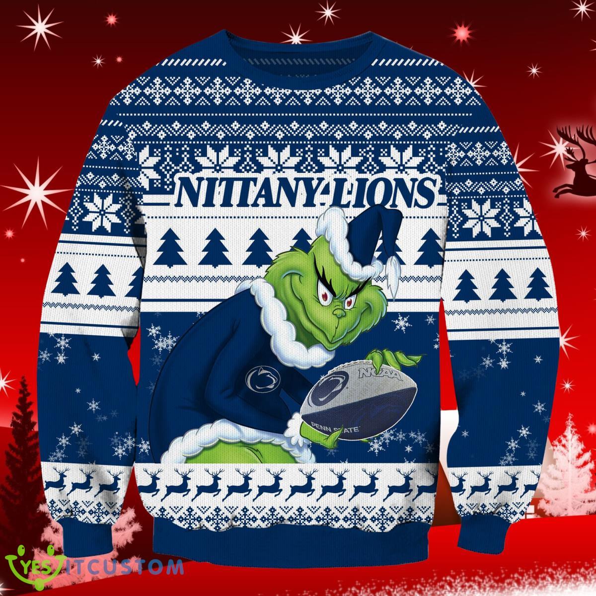 Penn State Nittany Lions Grinch Christmas Ugly Sweater Special Gift For Men And Women 8 Penn State Nittany Lions Grinch Christmas Ugly Sweater Special Gift For Men And Women Product Photo 2