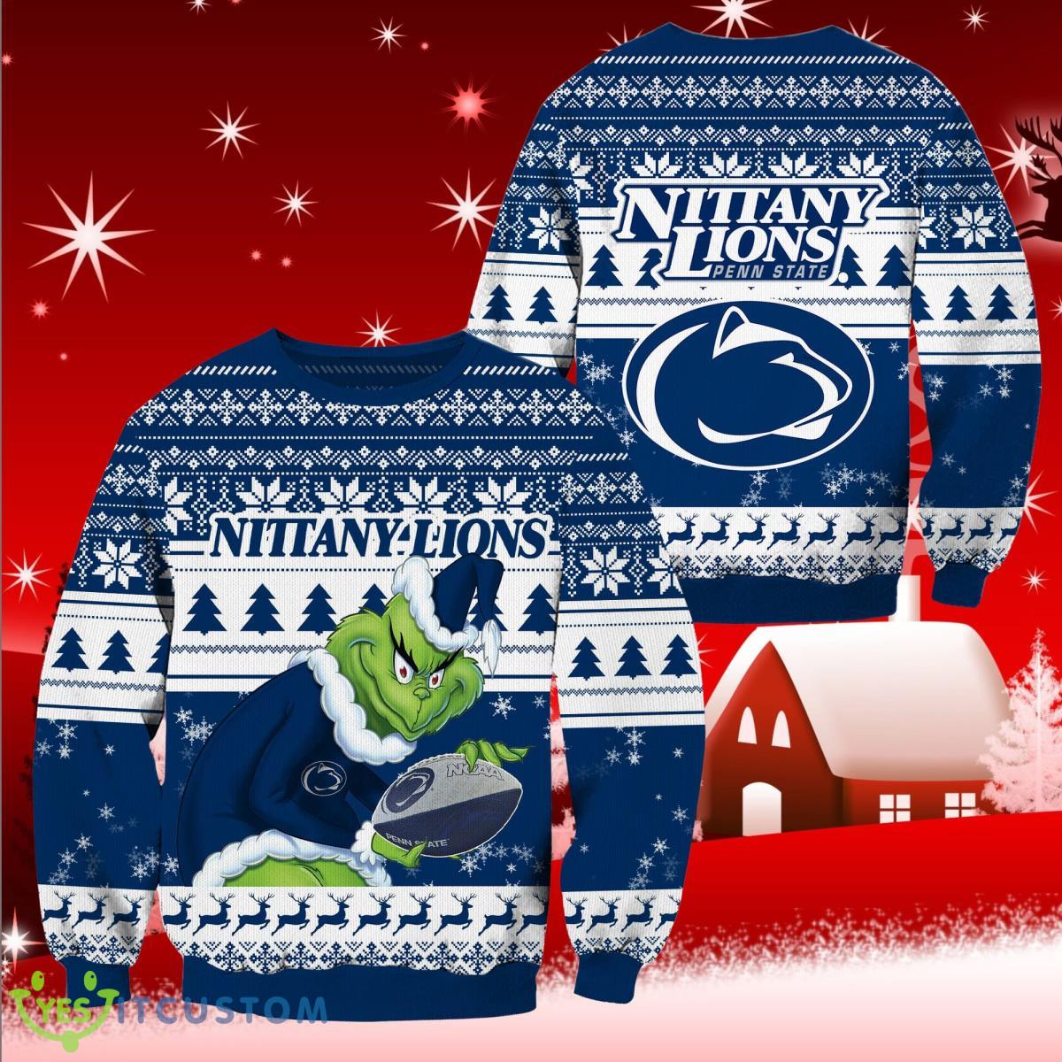 Penn State Nittany Lions Grinch Christmas Ugly Sweater Special Gift For Men And Women 7 Penn State Nittany Lions Grinch Christmas Ugly Sweater Special Gift For Men And Women Product Photo 1