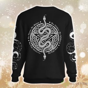 Pentagram Snake As Above So Below Witch Wicca Ugly Christmas Sweater - Pentagram Snake As Above So Below Witch Wicca EZ20 1010 All Over Print Sweatshirt_2