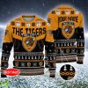 Personalized EFL Hull City Big Logo Stadium Snowflakes Ugly Christmas Sweater - Hull City Big Logo Stadium Snowflakes EFL Ugly Christmas Sweater
