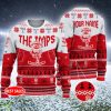 Personalized EFL Lincoln City FC Big Logo Stadium Snowflakes Ugly Christmas Sweater - Lincoln City FC Big Logo Stadium Snowflakes EFL Ugly Christmas Sweater
