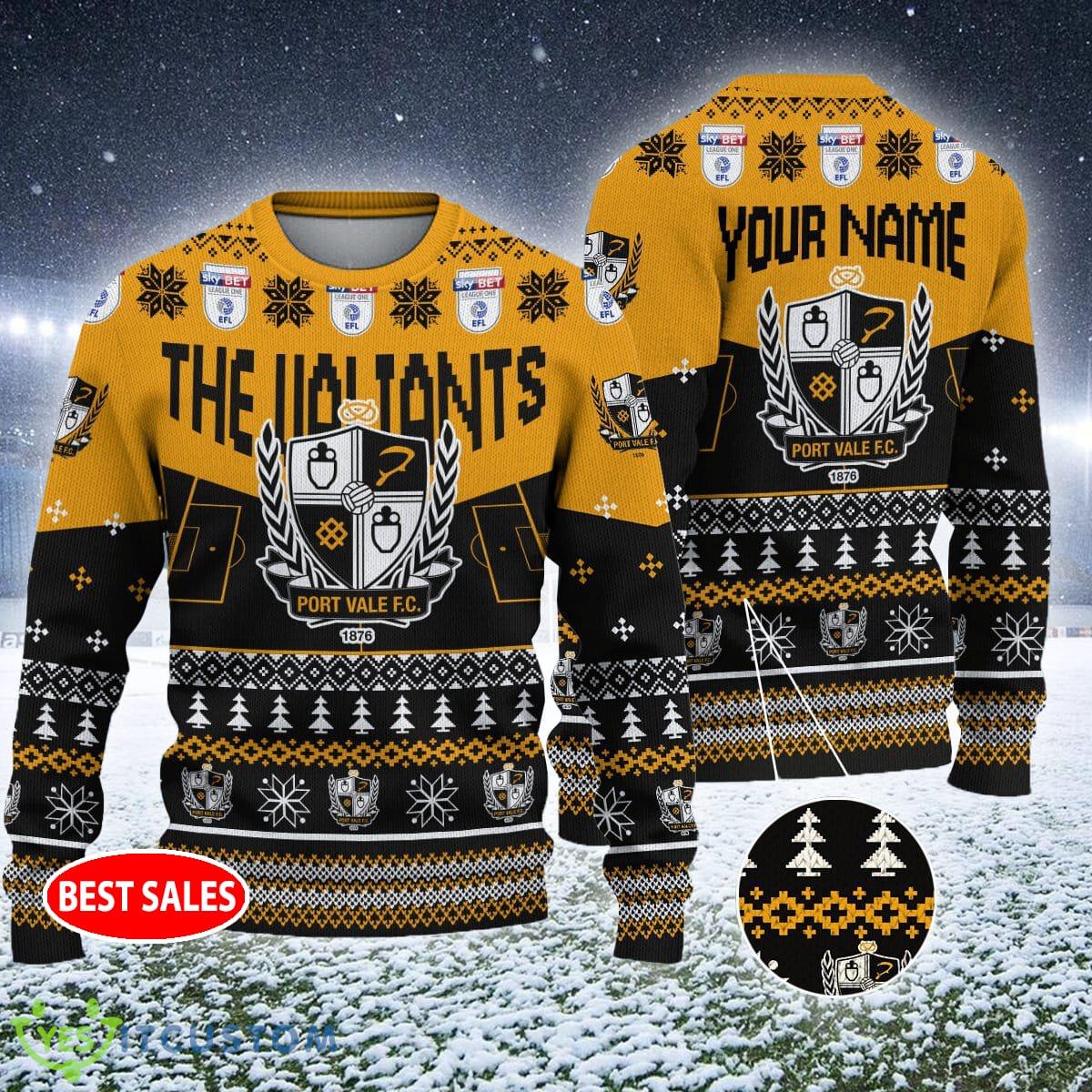 Personalized EFL Port Vale Big Logo Stadium Snowflakes Ugly Christmas Sweater 3 Personalized EFL Port Vale Big Logo Stadium Snowflakes Ugly Christmas Sweater - Port Vale Big Logo Stadium Snowflakes EFL Ugly Christmas Sweater