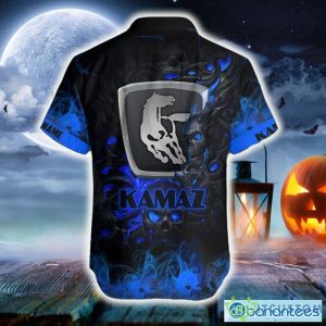 Personalized Kamaz Death Skull Gift Halloween 3D Hawaiian Shirt For Men And Women - Hawaiian Shirt Skull Halloween Kamaz_3