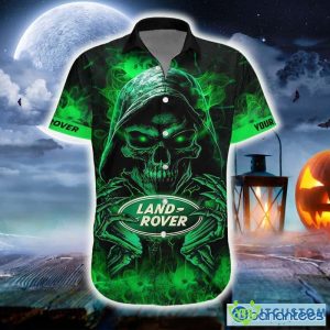 Personalized Land-Rover Death Skull Gift Halloween 3D Hawaiian Shirt For Men And Women - Hawaiian Shirt Skull Halloween Land-Rover_2