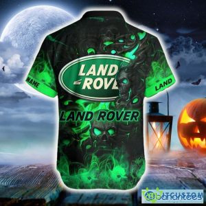 Personalized Land-Rover Death Skull Gift Halloween 3D Hawaiian Shirt For Men And Women - Hawaiian Shirt Skull Halloween Land-Rover_3