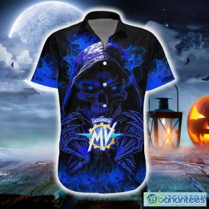 Personalized MV Agusta Death Skull Gift Halloween 3D Hawaiian Shirt For Men And Women - Hawaiian Shirt Skull Halloween MV Agusta_2