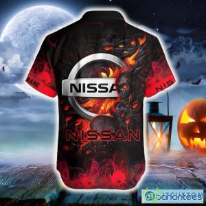 Personalized Nissan Death Skull Gift Halloween 3D Hawaiian Shirt For Men And Women - Hawaiian Shirt Skull Halloween Nissan_3