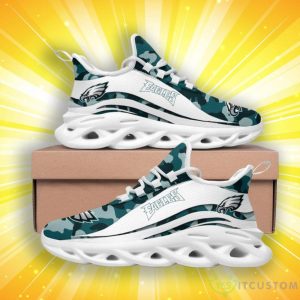 Philadelphia Eagles Camo Pattern Max Soul Shoes Product Photo 2