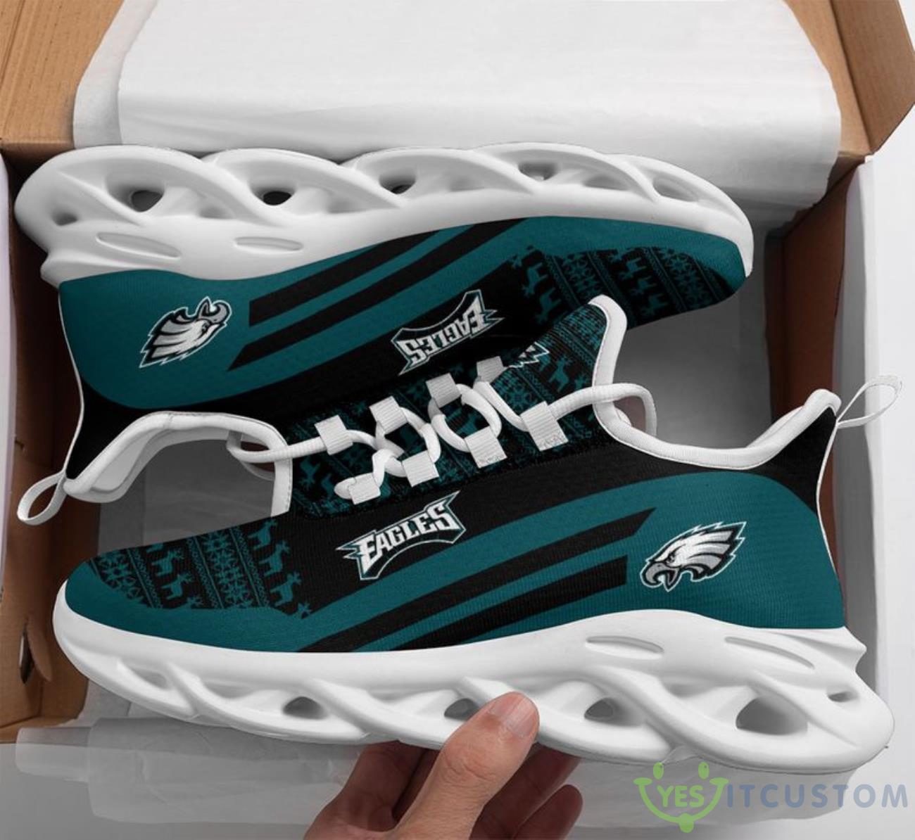 Philadelphia Eagles Christmas Pattern Max Soul Shoes 5 Philadelphia Eagles Christmas Pattern Max Soul Shoes Product Photo 1