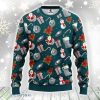 Philadelphia Eagles Santa Claus Snowman Xmas Ugly Christmas Sweater Best Christmas Gift Ideas Product Photo 1